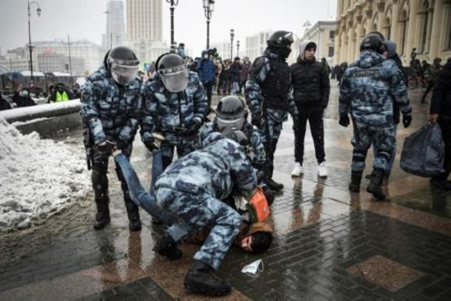Más de 10.000 arrestos en Rusia desde el inicio de las protestas pro-Navalni