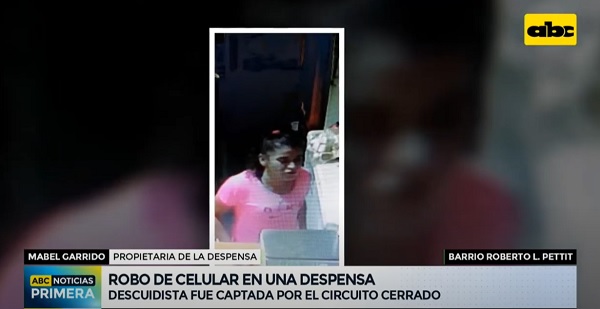 Cámaras captan a descuidista en una despensa en Asunción