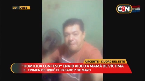 Hombre confiesa asesinato a madre de la víctima a través de un video