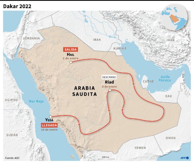 La tercera edición del Dakar en Arabia Saudita traerá más dunas