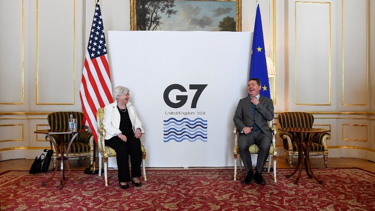 El G7 se compromete con un impuesto mundial para las grandes empresas de “al menos el 15%”