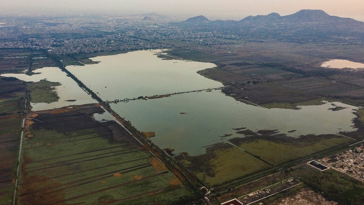 Un lago se seca poco a poco en México por la acción humana