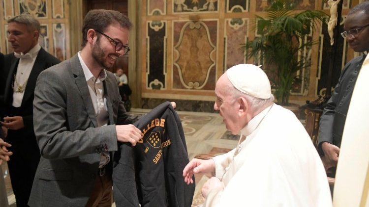 El Papa se reunió con jóvenes procedentes de Bélgica