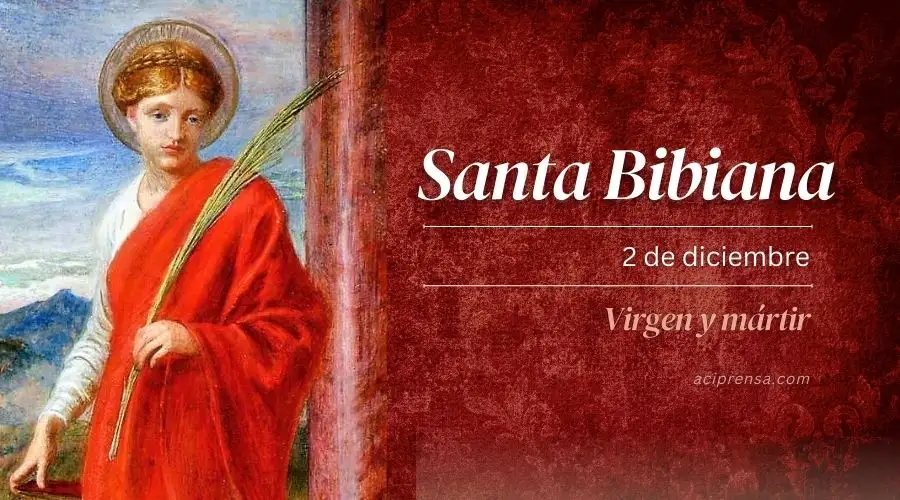 Hoy celebramos a Santa Bibiana, patrona de los que sufren epilepsia y dolores graves