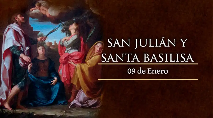 Hoy se celebra a San Julián y Santa Basilisa, esposos en amor virginal