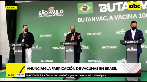 Brasil anuncia fabricación de su propia vacuna contra el Covid-19