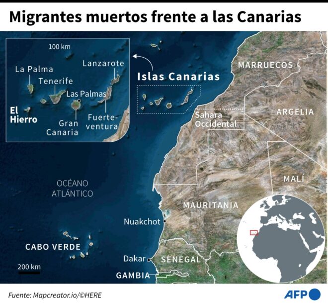 Hallan 17 migrantes muertos en una embarcación frente a las costas de Canarias