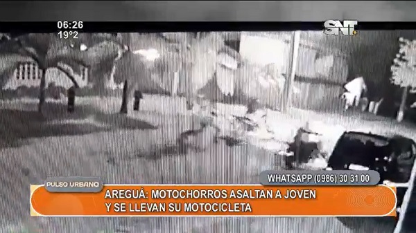 Desconocidos roban moto a joven trabajador en Areguá
