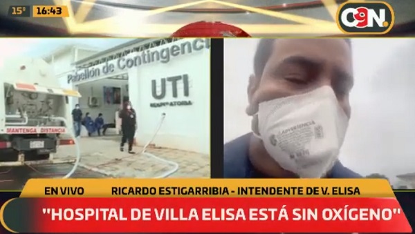 Hospital de Villa Elisa está con faltante de oxígeno, según intendente