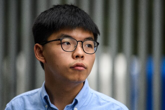 El disidente hongkonés Joshua Wong, condenado a otros 10 meses de cárcel