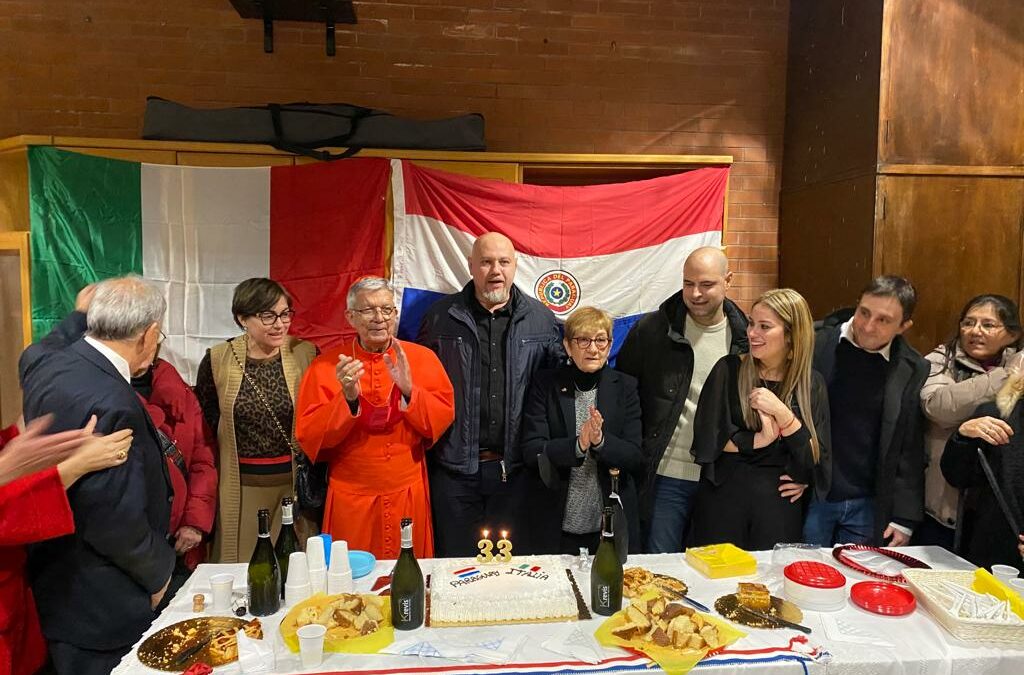 Asociación Paraguay Italia celebró sus 33 años con presencia del Cardenal