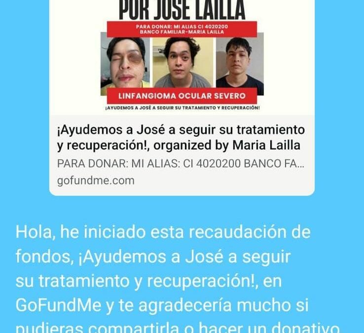 Campaña por José, quien precisa continuar tratamiento en Argentina