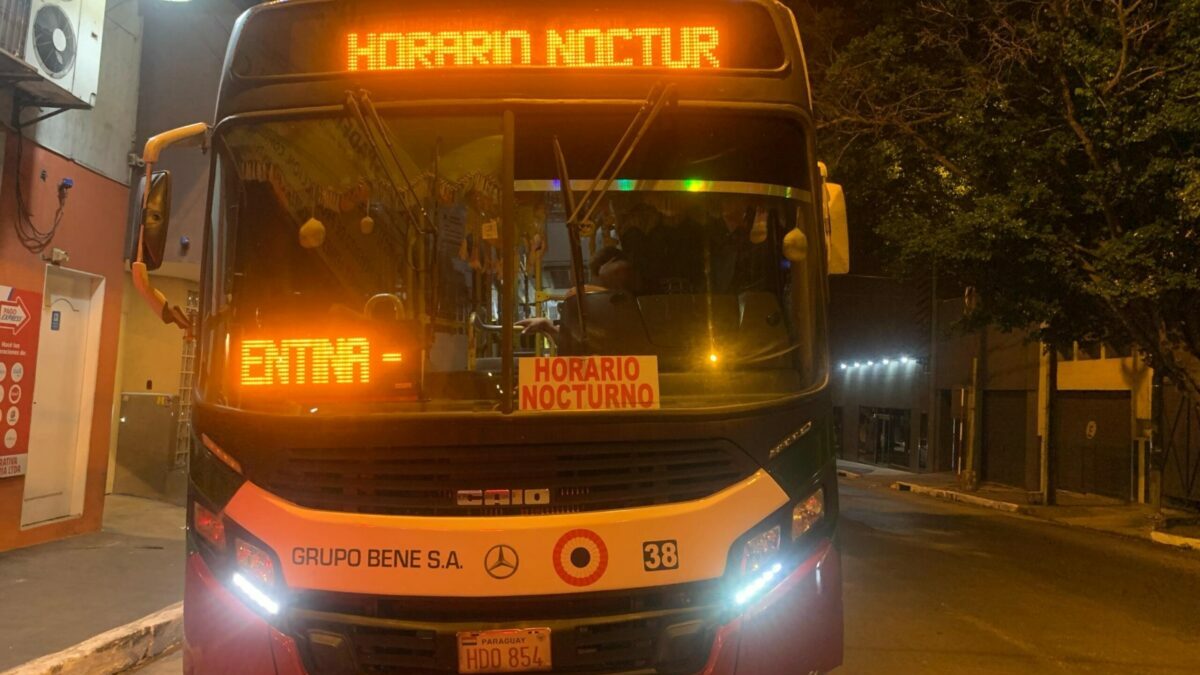 Lanzarán bus nocturno entre Asunción y Ñemby