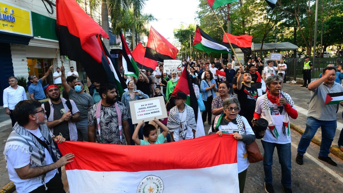 Acción solidaria con Palestina y contra la postura paraguaya