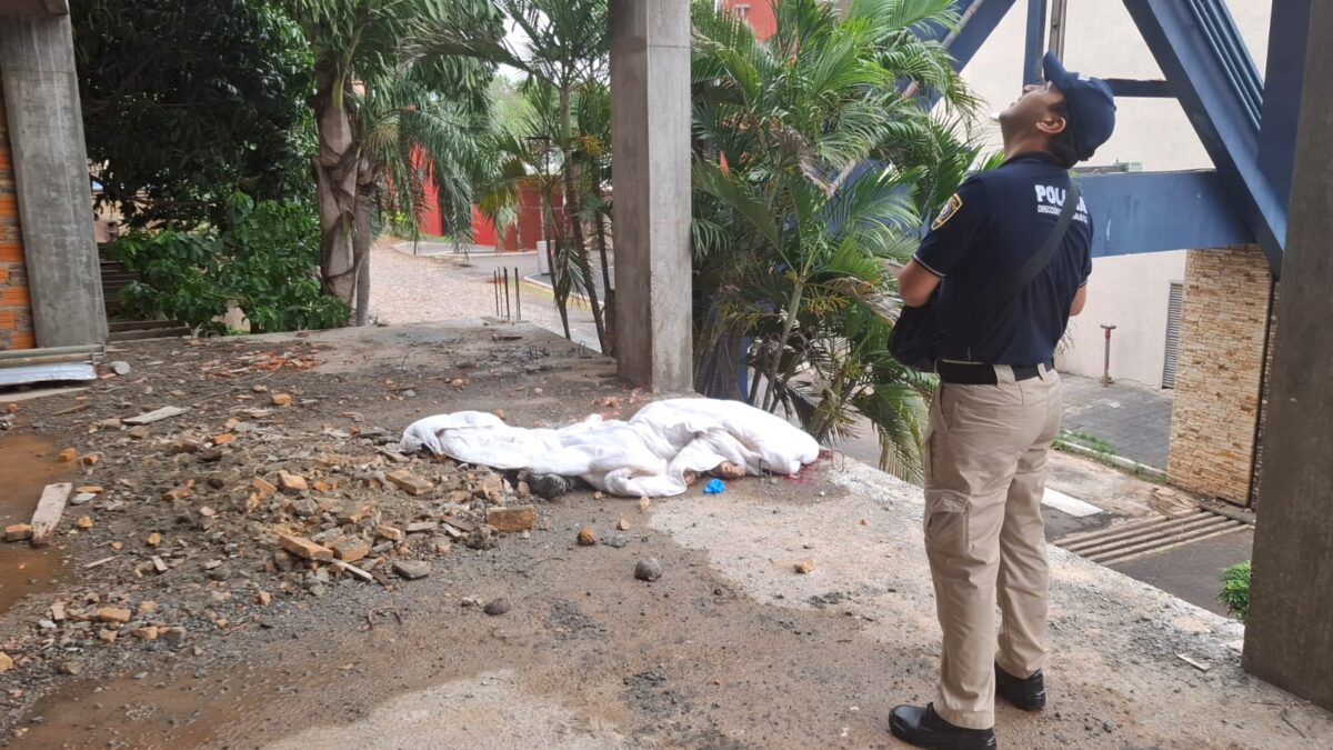 Fatal accidente laboral en obra en construcción de Asunción