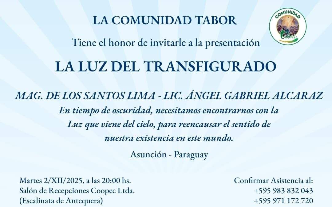 “La luz del transfigurado” ilumina en la oscuridad del ser humano