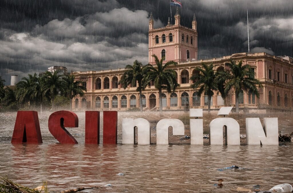 Lluvias históricas en Asunción generan alerta y riesgos en infraestructura