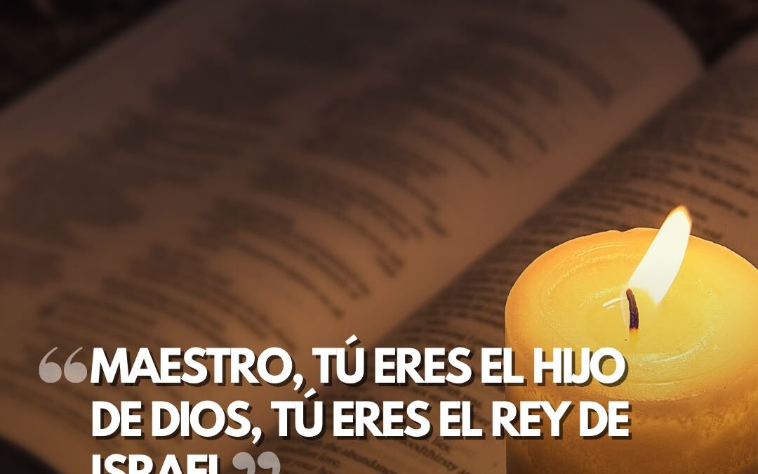 Maestro, tú eres el Hijo de Dios, tú eres el Rey de Israel